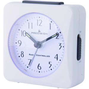 Radiografische wekker - Wit met automatische tijdsinstelling