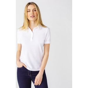 Damart - Poloshirt gebreid piqué - Dames - Wit - S