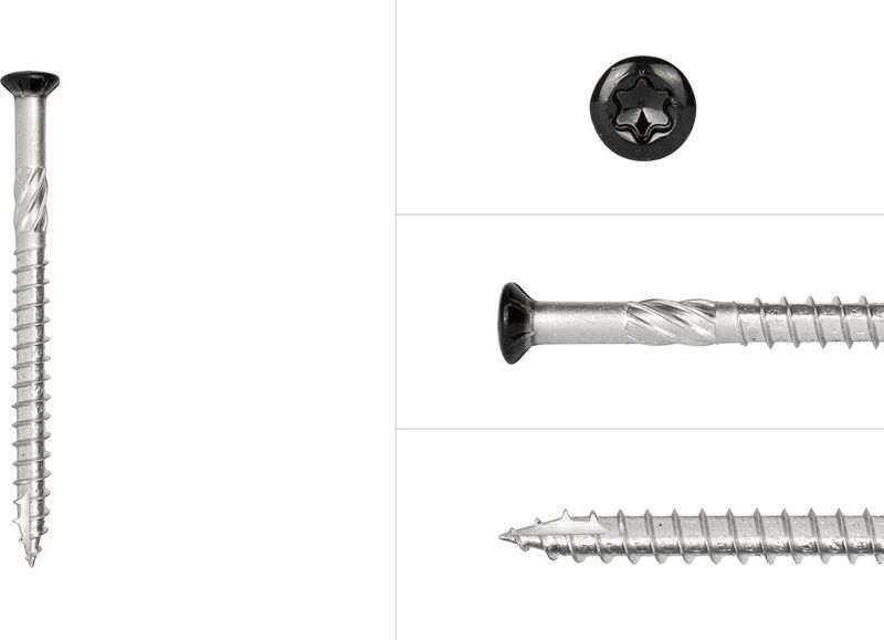 Wovar - Potdekselschroeven - Zwart - RVS 410 - Doos 100 Stuks