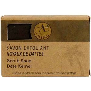 Alepeo Aleppo Exfoliërende Zeep met Dadelpitten | Soap Bar | Natuurlijke Scrub | Traditioneel Handgemaakt
