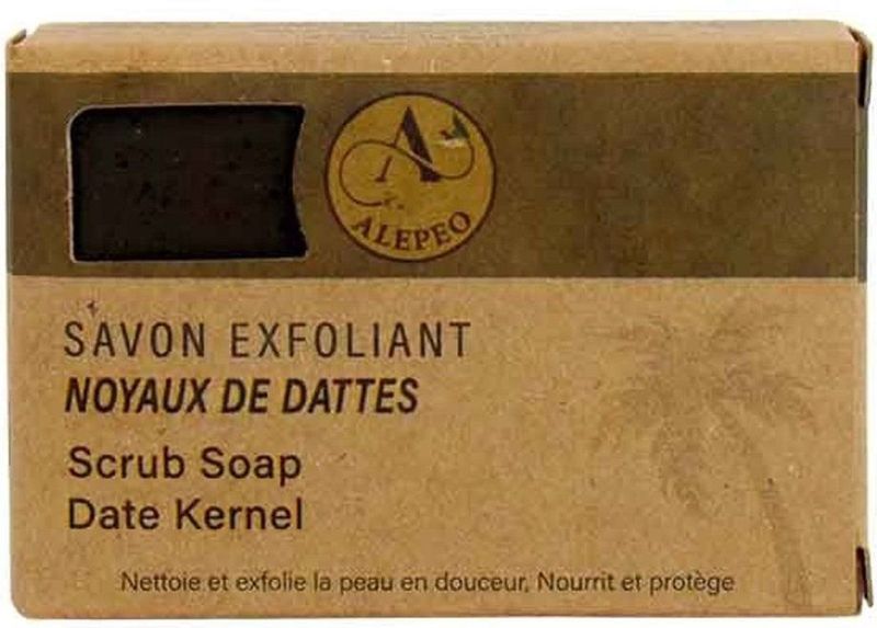 Alepeo Aleppo Exfoliërende Zeep met Dadelpitten | Soap Bar | Natuurlijke Scrub | Traditioneel Handgemaakt
