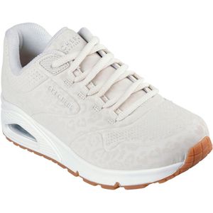 Sneakers - Offwhite - Vetersluiting - Sleehak - Laag