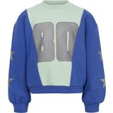 LOOXS 10sixteen 2601-5380-140 Meisjes Sweater - Maat 122/128 - Blauw van 87% Cotton 13% Polyester