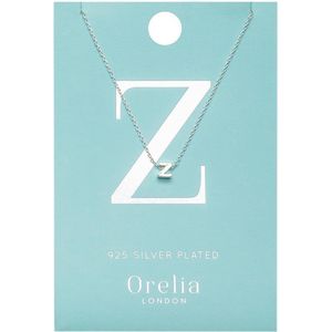 Orelia letter ketting Z zilverkleurig