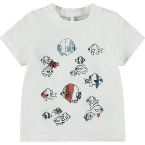 Name it Jongens T-shirt Folon Snow White - 62
