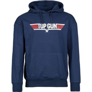 Top Gun Top Gun - Logo Heren Trui met capuchon - blauw - M