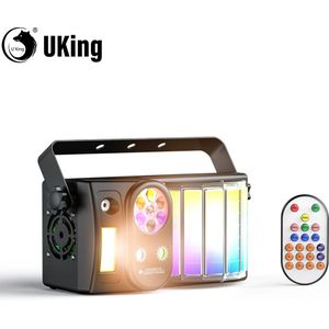 U'king - 40W - Disco - Party - Light - Led - Bee 'S Eye - 5in1 - Effect - Club - Podium - Lichten - Control & Sound - Activated for Dj Bar - Kerstfeest -School Feest -Birthday Party