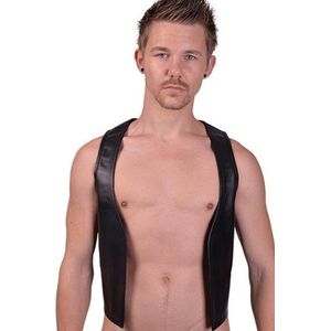 Mister b leather muscle vest xl