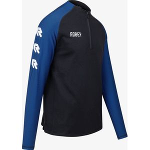 Robey Performance Ziptop Heren - Zwart / Royal | Maat: M