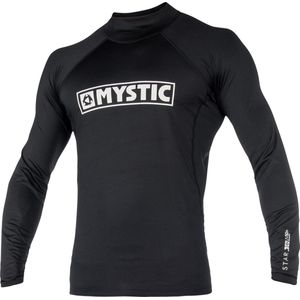 Mystic Star Surfshirt - Maat 140  - Unisex - zwart/wit