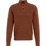 WE Fashion Heren slim fit trui met structuur