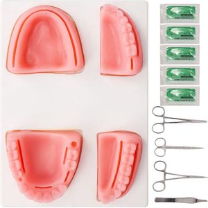 Seam Training Set - Dental Seam Exercise Set - Silicone Model - Pliers - Tweezers - Thread - Tandheelkundige Oefeningen