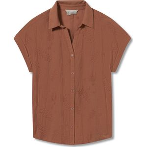 Royal Robbins Oasis Short Sleeve - Baked clay - Outdoor Kleding - Fleeces en Truien - Overhemd korte mouw