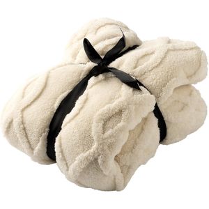 ROSETTA - hoodie 60x90 cm - hoodie deken - tieners - Bone White - wit