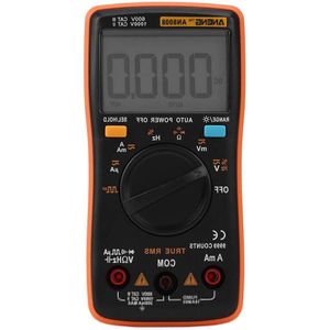 Digitale multimeter ANENG AN8008 True-RMS AC DC-spanning Amperometer Stroom Ohm-meter Diode Transistors Temperatuur Rood