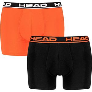 HEAD 2P boxers basic zwart & oranje - XL