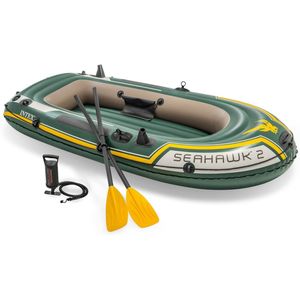 Intex Seahawk 2 Boot Set - 236 x 114 x 41 cm - Inclusief peddels en pomp