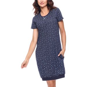 Merry Style Dames Pyjama - Korte mouwen – Katoen – Marine Sterren – S - MS-MS10-184-ND