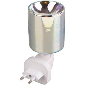 3D Electric Light Melter Cylinder Shape Wax Heating Night Light, Bedroom Living Room Aroma Speaker, Energy Saving, Warm Light Design (EU Plug 220V)