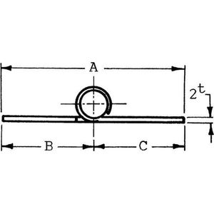 Talamex Scharnier 151x74.5x2 Mm