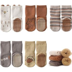 Lente antislip sokken baby antislip ABS sokken kinderen pasgeboren katoenen antislip sokken kruipsokken geschikt voor geboorte meisjes en jongens cadeau S
