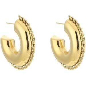 Bali hoops goud- JE14793