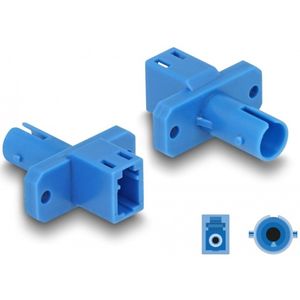 Delock Optical Fiber Hybrid Coupler LC Simplex female to ST Simplex female blue