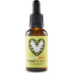 Vitaminstore - Vegan D3 vloeibaar 25mcg - 25 ml