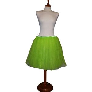 Tule rokje – 50 cm - Neon groen - Tutu - Petticoat - Ballet rokje - 3 lagen tule - t/m maat 42