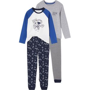 Vertbaudet - Set van 2 Pyjama's - Jongens - 100% Katoen - Lange Mouwen
