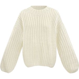 Everyday classic trui - nieuwe collectie - herfst/winter - dames - offwhite - maat L/XL