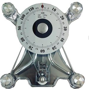 Mechanische weegschaal voor thuis en professioneel gebruik - Duidelijke metingen tot 120 kg