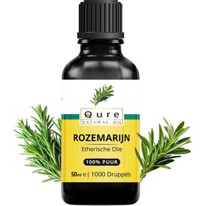 Rozemarijn Olie 50ml | Etherische Rozemarijn Olie van Therapeutische Kwaliteit | Biologisch | 100% Puur & Onbewerkt | Rozemarijnolie Voor Haargroei en verzorging van de Huid | Aromatherapie | Rosemary Oil