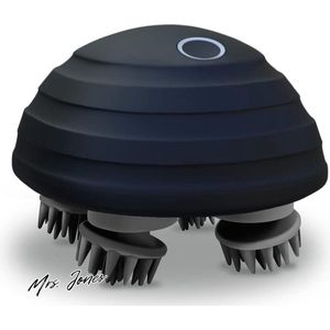 Mrs. Jones Elektrische Hoofdhuid Massager Draagbare Handheld IPX7 Waterdichte Hoofdhuid Massager met 5 Knedende Modi en 96 Knooppunten voor Lichaamsontspanning Stressverlichting .