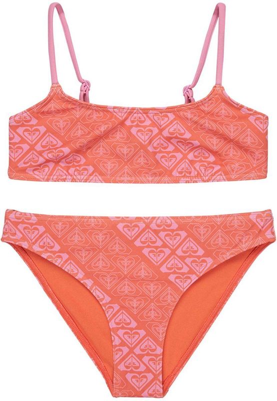 Roxy - Heart N Soul - Tweedelige Zwemset - Meisjes - Gerecycled Polyester - Chloorbestendig