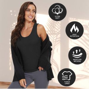 Thermo Onderhemd Dames U-hals - Warme Basic Top voor Winter