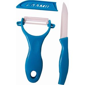 Keramische schilmessen (blauw)