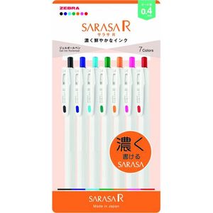 Zebra Gel Ballpoint Pen Sarasa R 0.4mm 7 Colors Set