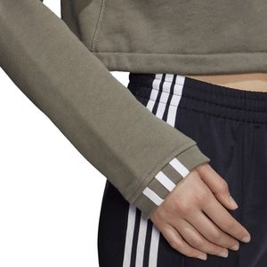 adidas Originals Cropped Sweat Sweatshirt Vrouwen Groene 38