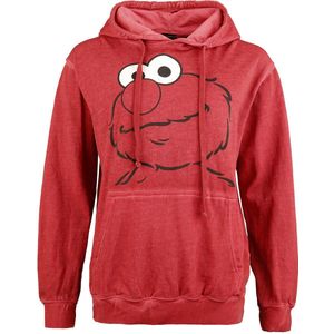 Sesame Street Elmo Charmy Dames Trui met capuchon - rood - S