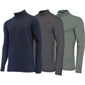 Campri - Skipully - Wintersportpully - Navy/Charcoal-marl/Jungle green