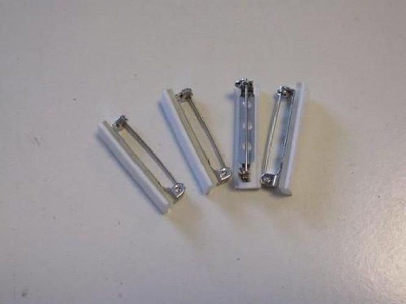 Hobby & Crafting Fun - Brochespelden - Zilverkleurig - Foam Tape - Zakje 4st