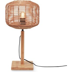 GOOD&MOJO Tafellamp Tanami - Bamboe/Rotan - Ø25cm - Modern