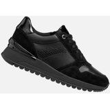 Geox - Desya B - Sneakers - Zwart - Nappa Leer en Suède