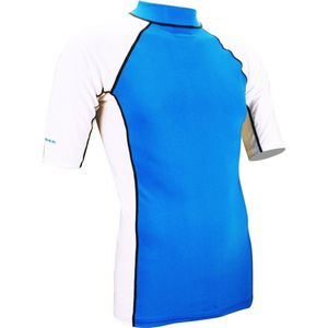 Waimea UV Shirt Mannen - Korte Mouw - Kobalt/Wit/Marine - XL