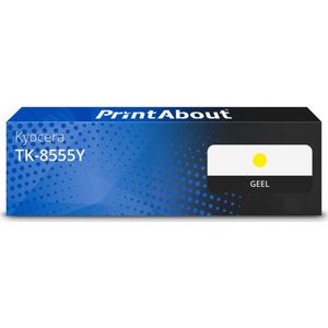 PrintAbout - TK-8555Y - Toner - Geel - Geschikt voor Kyocera