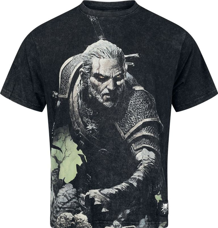 The Witcher - Gaming T-shirt - Grijs - Geralt