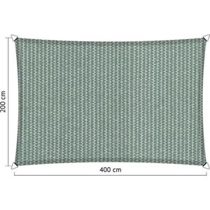 Shadow Comfort® Rechthoekige Schaduwdoek - UV Bestendig - Zonnedoek - 200 x 400 CM - Country Blue