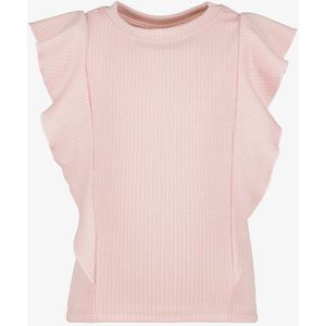 TwoDay meisjes rib top met ruches lichtroze - Maat 92