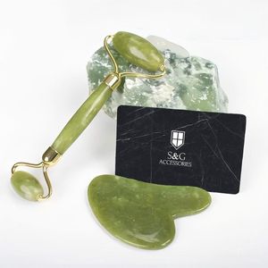 Jade Gezichtsmassager: Effectieve Roller en Gua Sha-tool voor Stralende Huid en Anti-verouderingseffect